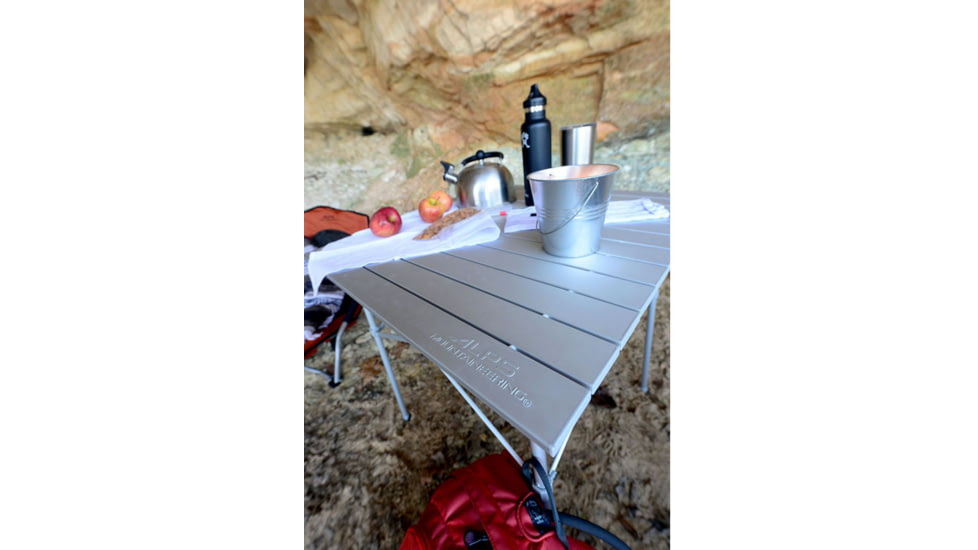 ALPS Mountaineering Camp Table, Powder-Coated Aluminum, Silver, 8301076