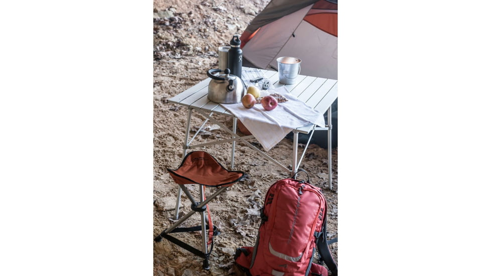 ALPS Mountaineering Camp Table, Powder-Coated Aluminum, Silver, 8301076