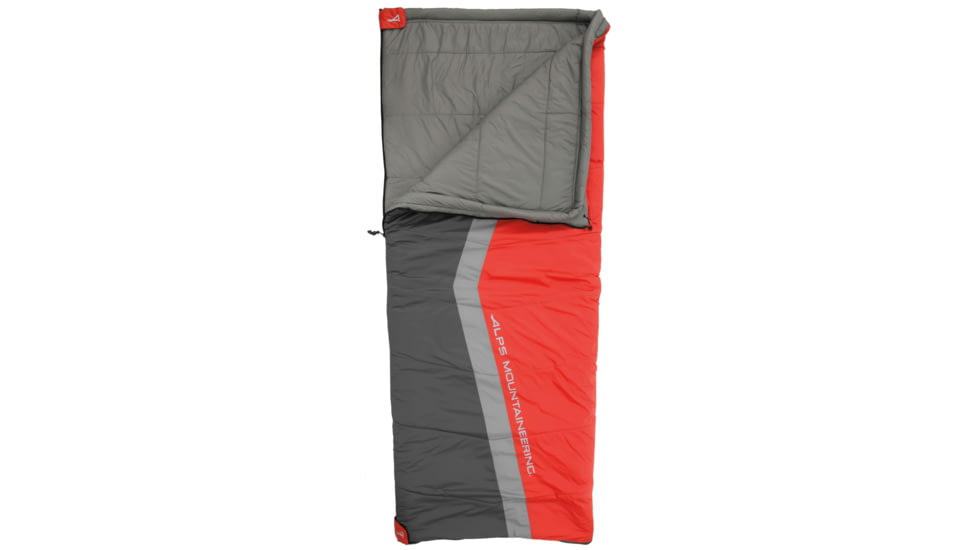 ALPS Mountaineering Cinch 20 Sleeping Bag, Flame Red/Coal, 35in x 82in, 4711442