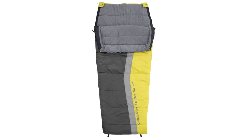 ALPS Mountaineering Drifter 10 Sleeping Bag, Citrus/Coal, 36in x 82in, 4530436