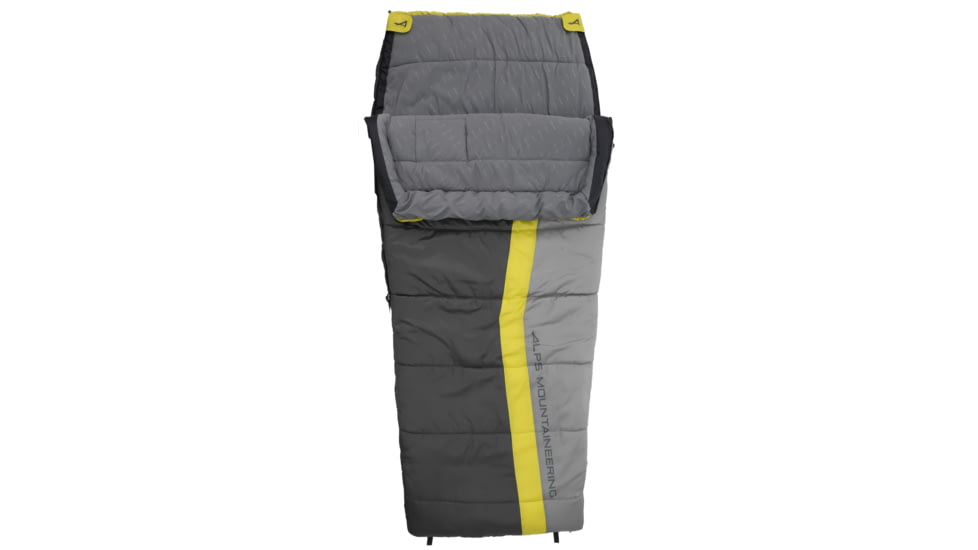 ALPS Mountaineering Drifter 30 Sleeping Bag, Citrus/Coal, 36in x 82in, 4500436