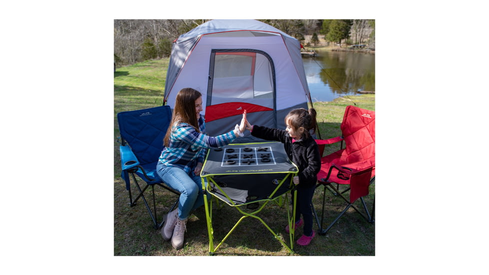ALPS Mountaineering Eclipse Table Tic-Tac-Toe, Charcoal/Citrus, One Size, 8369857