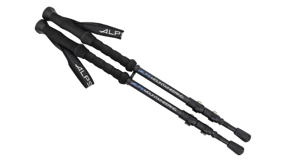 ALPS Mountaineering Momentum 2-Pack Trekking Poles, Black, 7897401