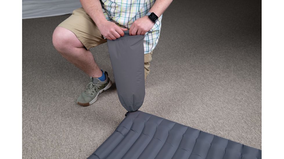 ALPS Mountaineering Nimble Insulated Sleeping Pad, Charcoal, 7150218