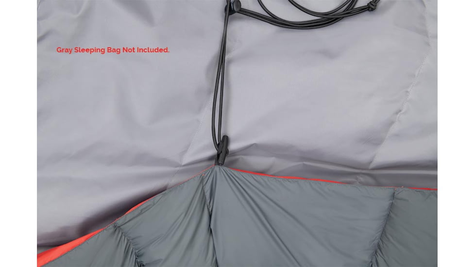 ALPS Mountaineering Pinnacle Lightweight Quilt, Charcoal/Red, 4990444