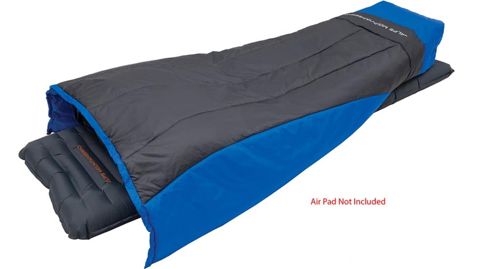 ALPS Mountaineering Radiance Lightweight Quilt, Blue/Charcoal, 4990402