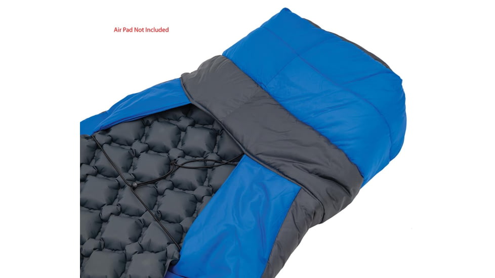 ALPS Mountaineering Radiance Lightweight Quilt, Blue/Charcoal, 4990402