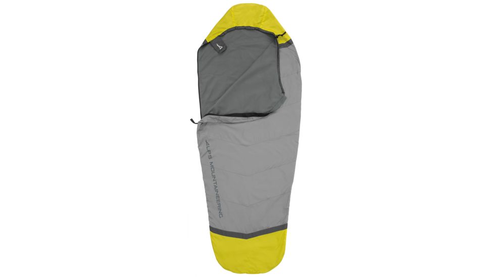ALPS Mountaineering Twilight Sleeping Bag Liner, Citrus/Coal, 32in x 80in, 4900021