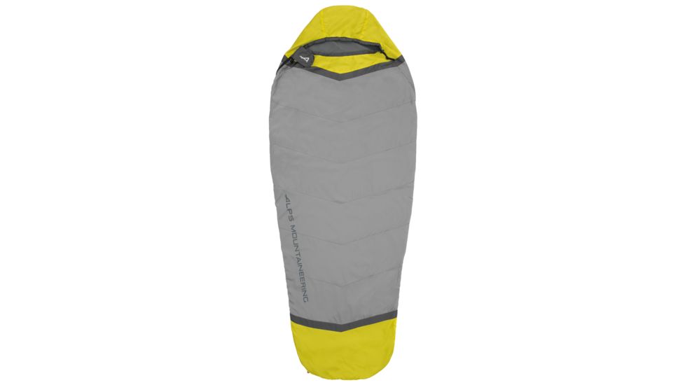 ALPS Mountaineering Twilight Sleeping Bag Liner, Citrus/Coal, 32in x 80in, 4900021