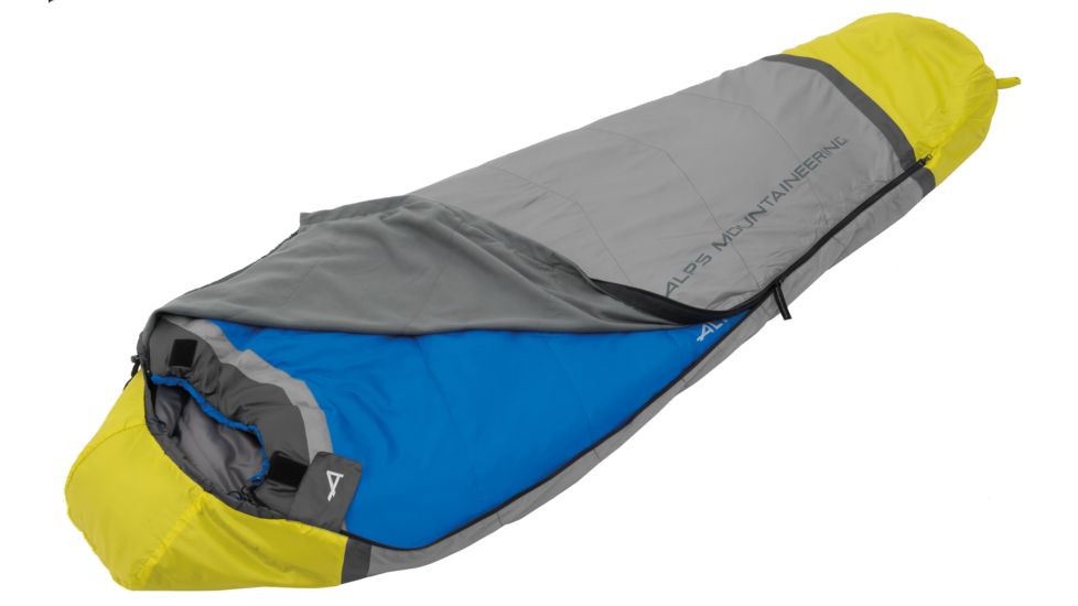 ALPS Mountaineering Twilight Sleeping Bag Liner, Citrus/Coal, 32in x 80in, 4900021