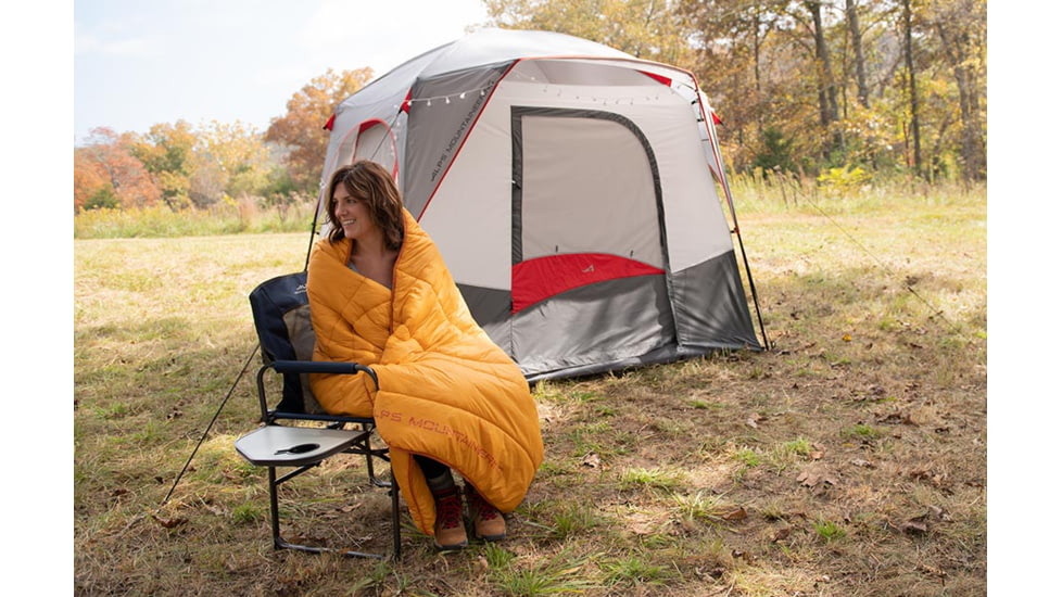ALPS Mountaineering Wavelength Blanket, 54 x 80in, Cantaloupe/Burnt Orange, 4990232