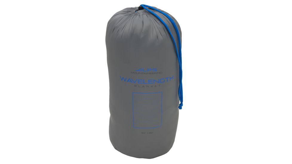 ALPS Mountaineering Wavelength Blanket, Gray/Blue, 54 In x 80 In, 4990202