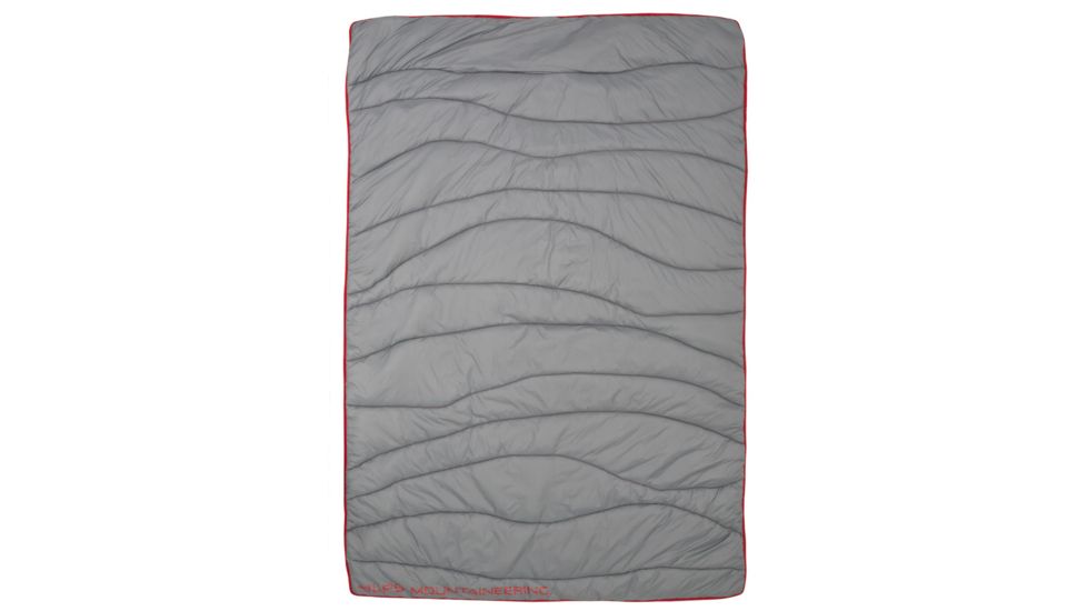 ALPS Mountaineering Wavelength Blanket, Gray/Red, 54 In x 80 In, 4990205