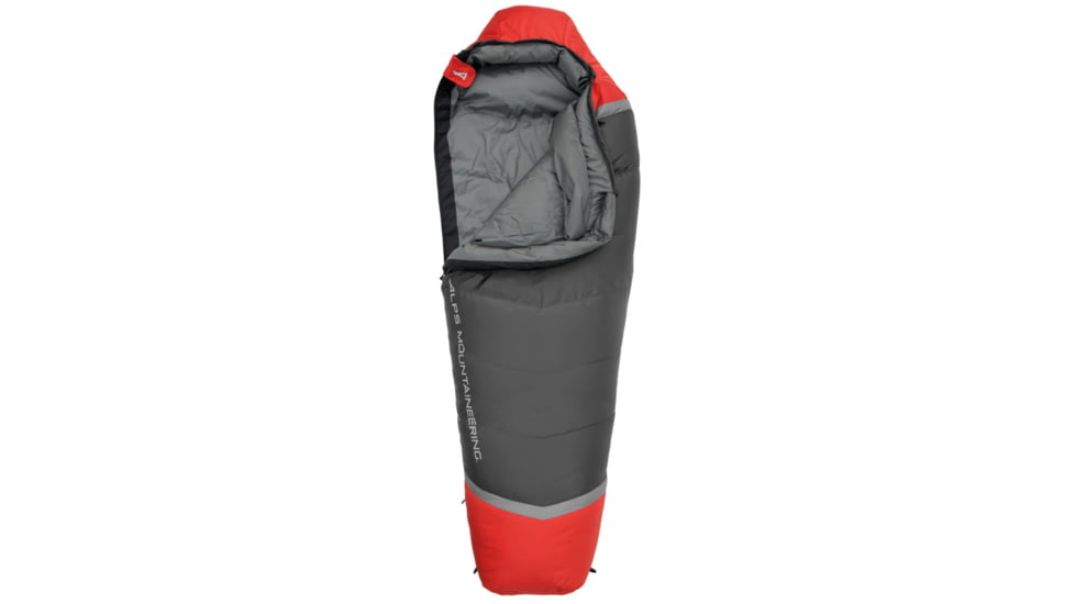 ALPS Mountaineering Zenith 0 Degrees Sleeping Bag, Regular, Charcoal/Red, 4351642