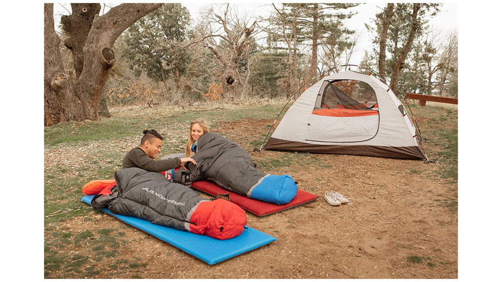 ALPS Mountaineering Zenith 0 Degrees Sleeping Bag, Regular, Charcoal/Red, 4351642