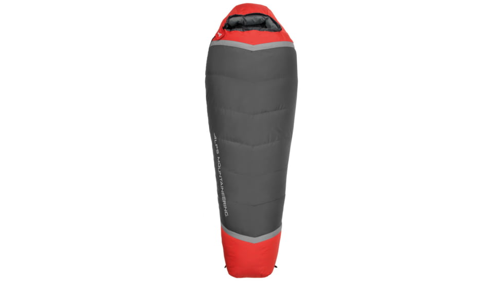 ALPS Mountaineering Zenith 0 Degrees Sleeping Bag, Regular, Charcoal/Red, 4351642