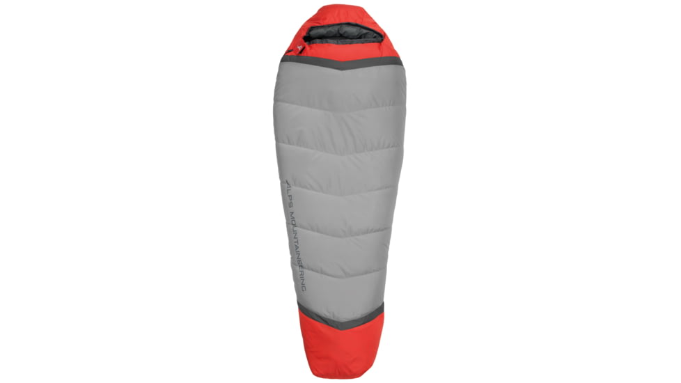 ALPS Mountaineering Zenith 30 Sleeping Bag, Long, Flame Red/Coal, 32in x 86in, 4302442