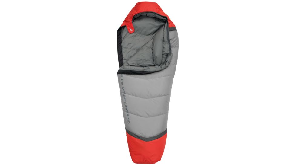 ALPS Mountaineering Zenith 30 Sleeping Bag, Regular, Flame Red/Coal, 31in x 80in, 4301442