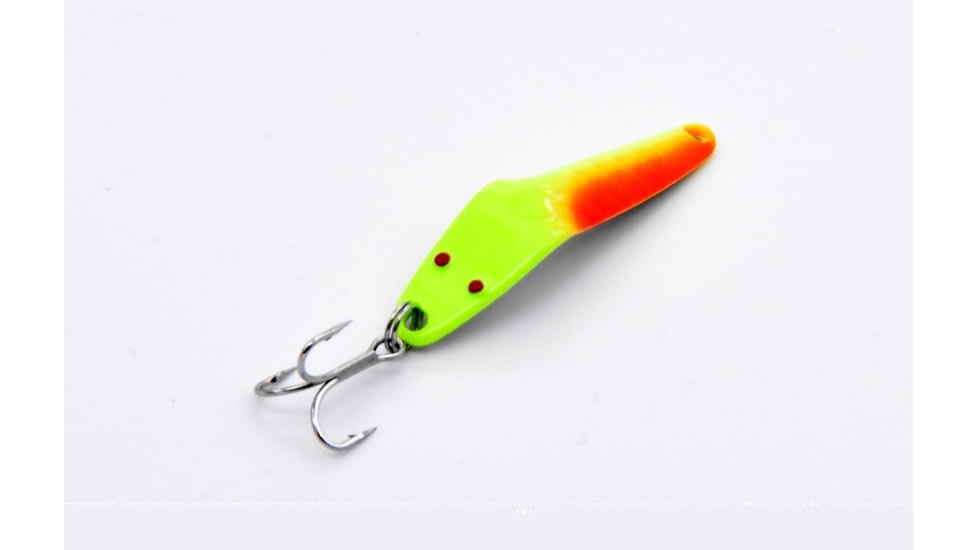 Als Goldfish Lil 49er Ice Jig, Chartreuse Orange Glow, 1/4oz, 1-3/4in, IFN50-CHOG