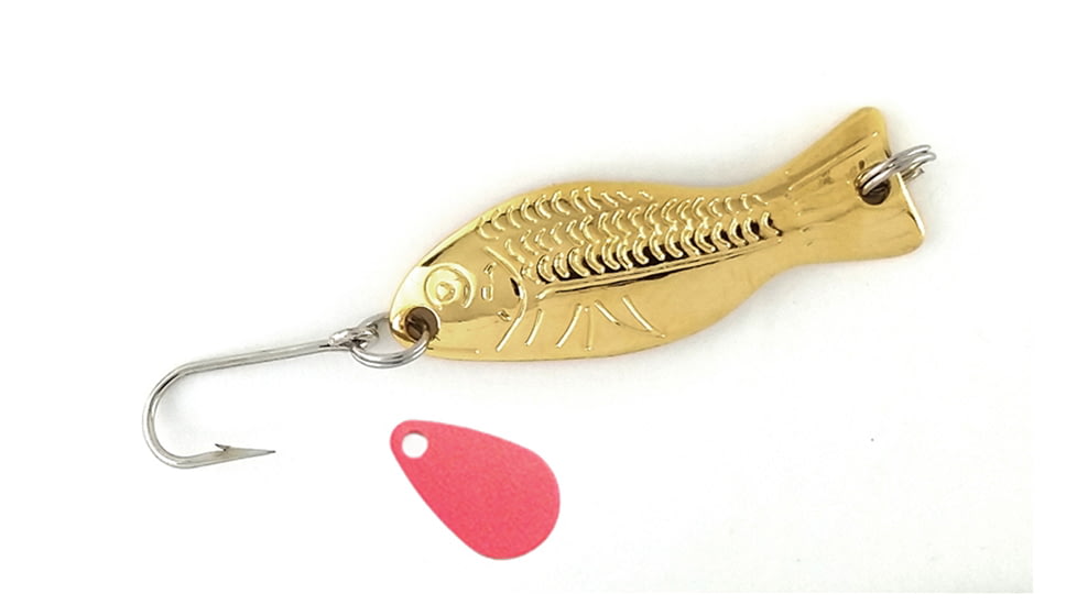 Als Goldfish Original Ice Jig 3/16 oz. 1-1/2in, Gold, I100-G