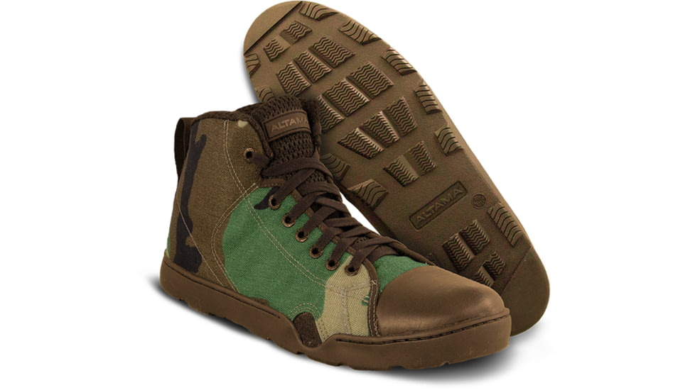 Altama Maritime Assault Mid Tactical Boot, Mens, Woodland, 8.5US, Regular, 339320-8.5-R, 339320-8.5-R
