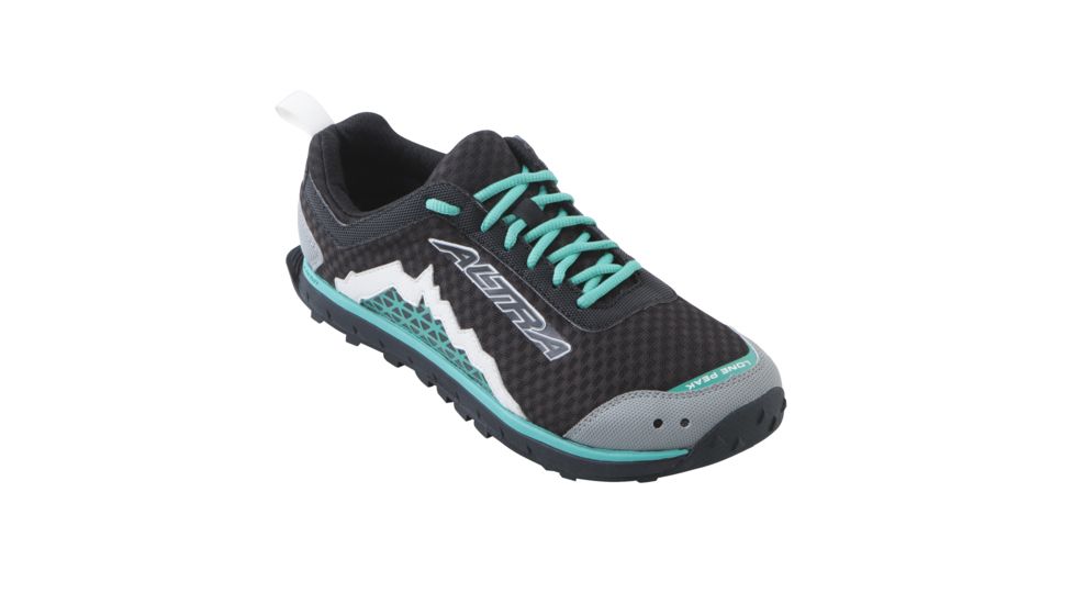 Altra Arrows Lone Peak 1.5 Trail Running Shoe - Women's-Black/Pool Green-Medium-6.5 US