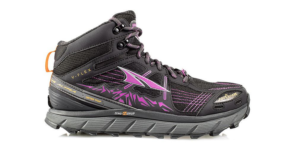 Altra Arrows Lone Peak 3.5 Mid Mesh - Women's, Purple/Orange, Medium, 12, ALW1755H58012000M1