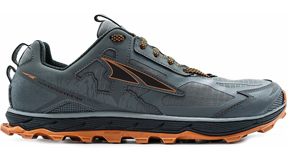 Altra Arrows Lone Peak 4.5 Trailrunning Shoes - Men's, Gray/Orange, 12 US, AL0A4PE5-280-12