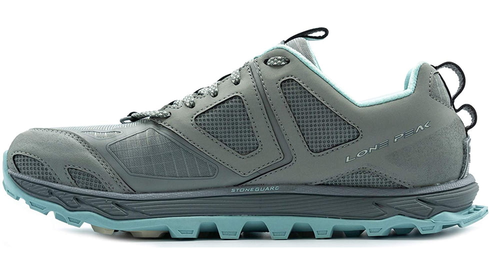 Altra Arrows Lone Peak 4.5 Trailrunning Shoes - Women's, Natural Grey/Light Turquoise, 7.5 US, AL0A4QTX-246-7.5