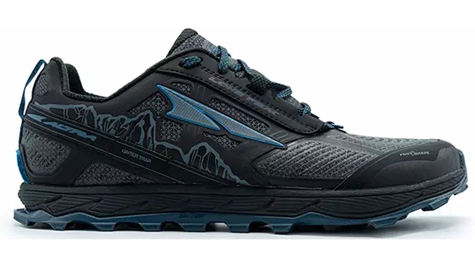 Altra Arrows Lone Peak 4 Low RSM Trailrunning Shoe - Mens, Black/Blue, 10 US, ALM1855L-040-10