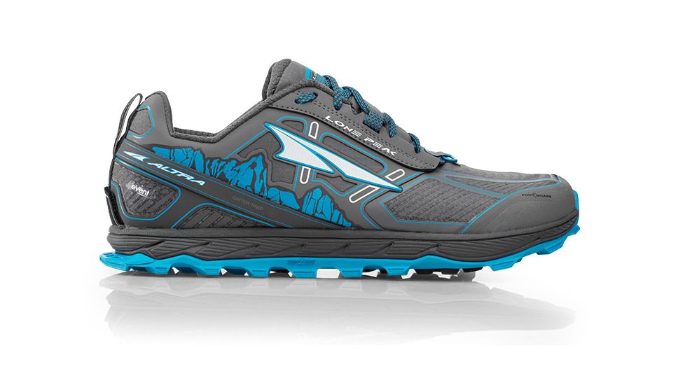 Altra Arrows Lone Peak 4 Low RSM Trailrunning Shoes - Mens, Gray/Blue, Medium, 15, ALM1855L24215000M1