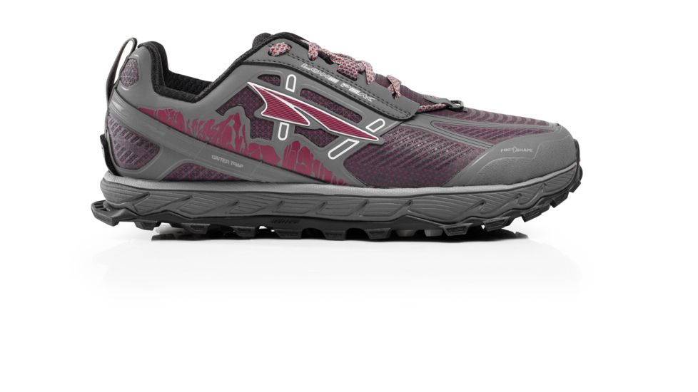 Altra Arrows Lone Peak 4 Low RSM Trailrunning Shoes - Womens, Gray/Purple, Medium, 11, ALW1855L25411000M1