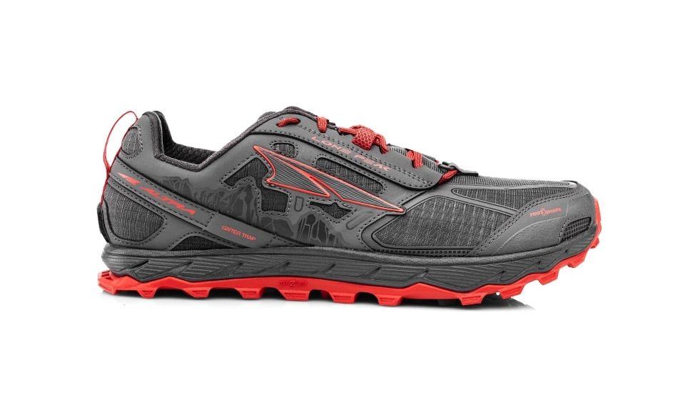 Altra Arrows Lone Peak 4 Trail Running Shoe - Mens, Gray/Orange, 15 US, AFM1855F-21-150