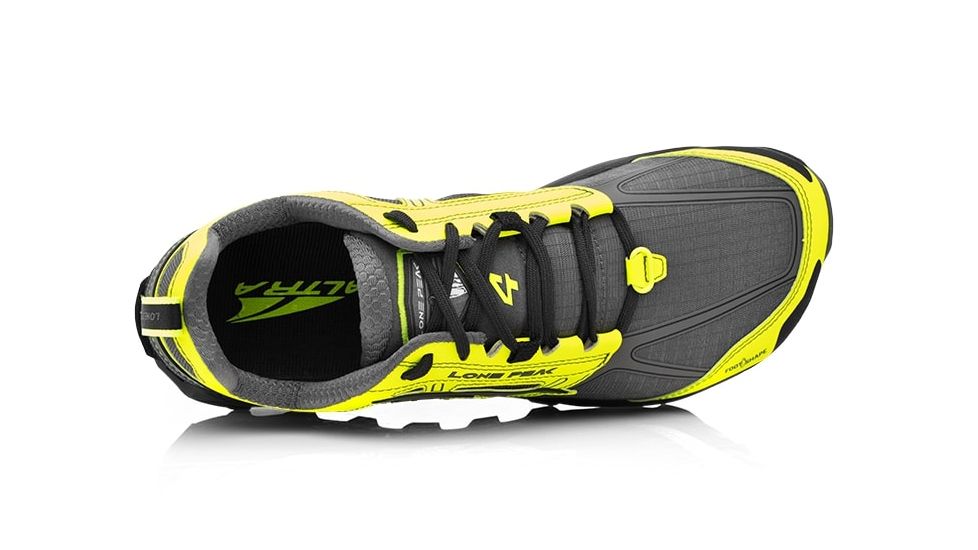 Altra Arrows Lone Peak 4 Trail Running Shoe - Mens, Gray/Yellow, 15 US, AFM1855F-22-150