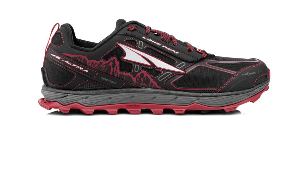 Altra Arrows Lone Peak 4 Trailrunning Shoes - Mens, Black/Red, Medium, 10.5, ALM1855F06110500M1