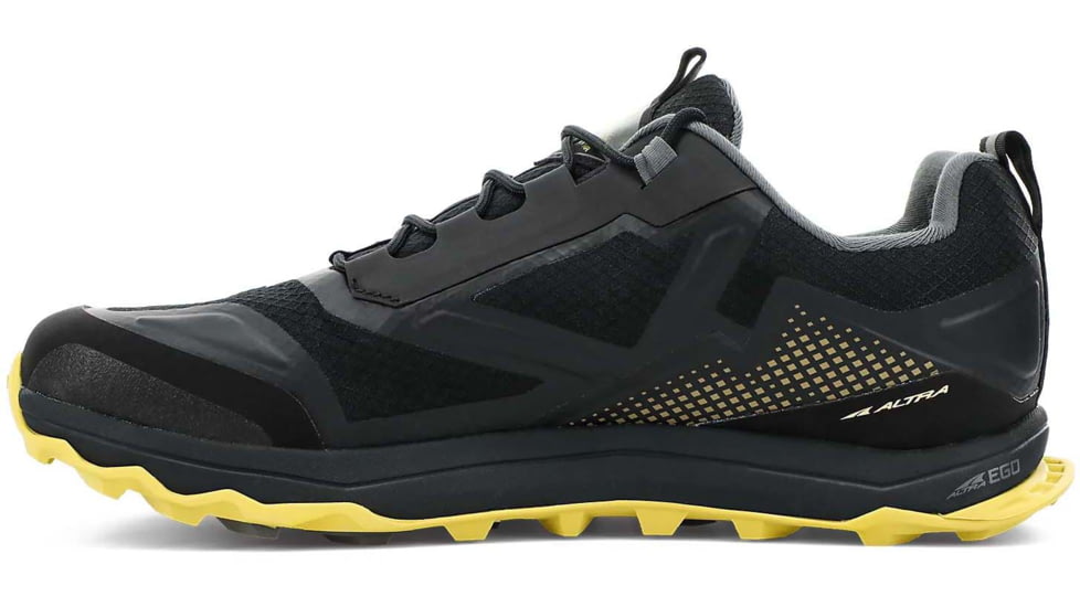 Altra Arrows Lone Peak All-Weather Low Shoes - Mens, Black/Yellow, 10, AL0A4VQG070-10-MED