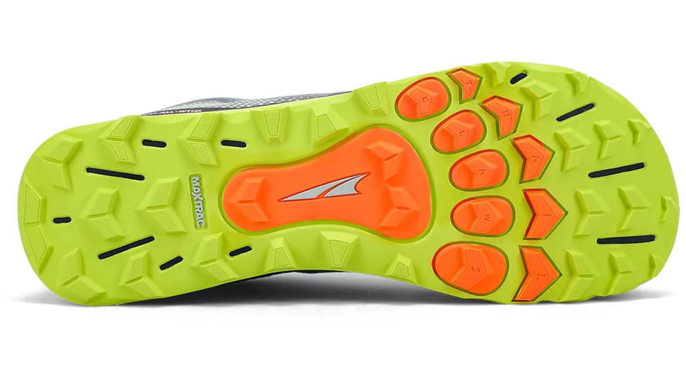 Altra Arrows Lone Peak All-Weather Low Shoes - Mens, Gray/Lime, 9, AL0A4VQG232-9-MED
