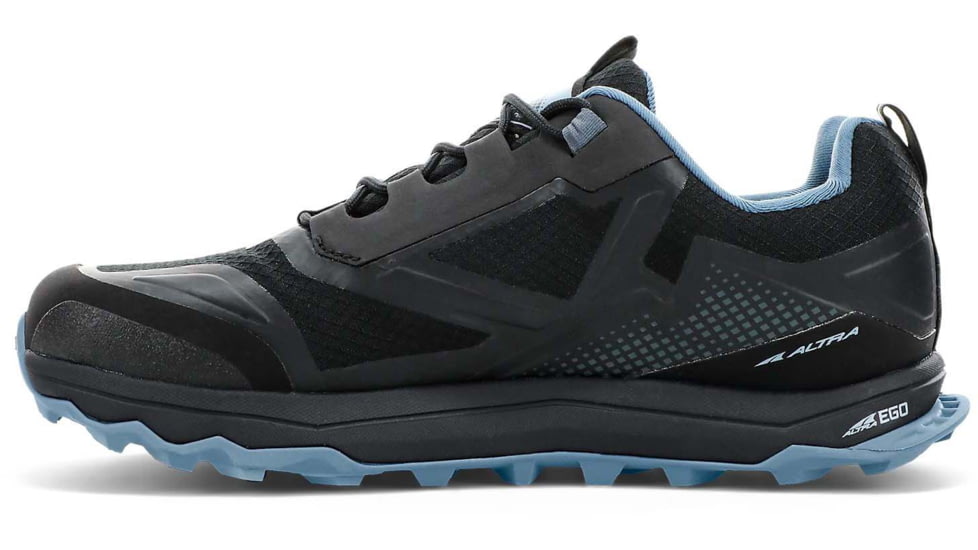 Altra Arrows Lone Peak All-Weather Low Shoes - Womens, Black/Blue, 9, AL0A4VR9040-9-MED