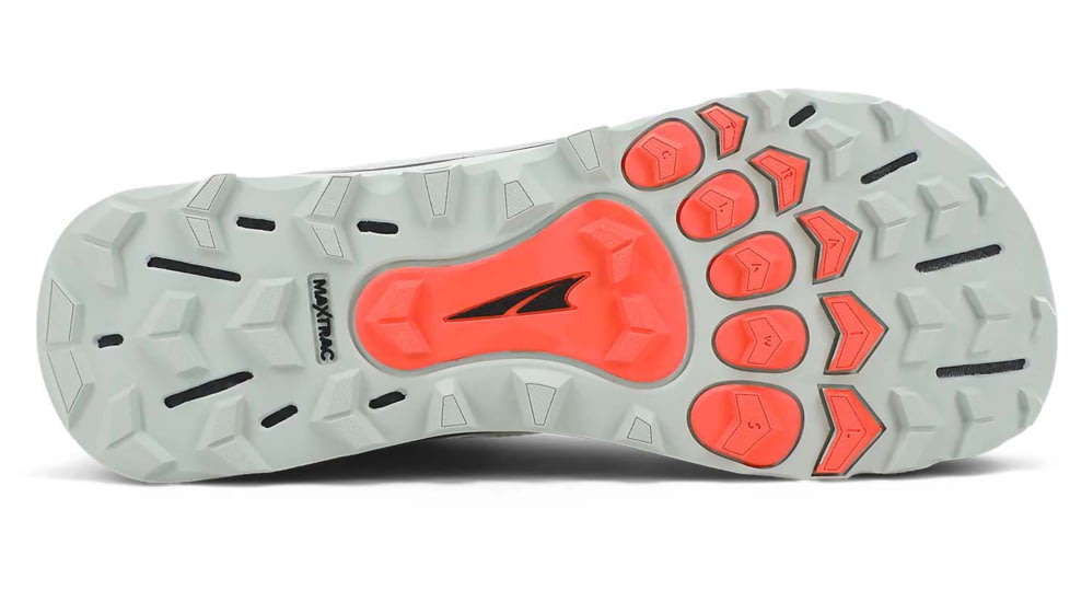 Altra Arrows Lone Peak All-Weather Low Shoes - Womens, Gray/Orange, 8, AL0A4VR9280-8-MED