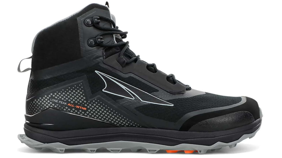 Altra Arrows Lone Peak All-Weather Mid Shoes - Mens, Black, 8.5, AL0A4VQH000-8.5-MED