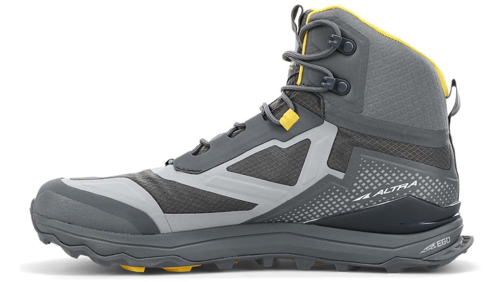 Altra Arrows Lone Peak All-Weather Mid Shoes - Mens, Gray/Yellow, 13, AL0A4VQH270-13-MED