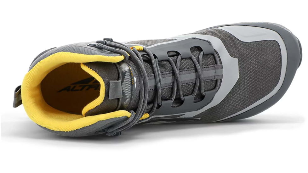 Altra Arrows Lone Peak All-Weather Mid Shoes - Mens, Gray/Yellow, 13, AL0A4VQH270-13-MED