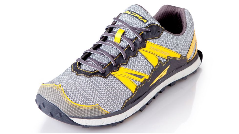 Altra Arrows Lone Peak Trail Running Shoe - Men's-9.5 US-Gray/Yellow