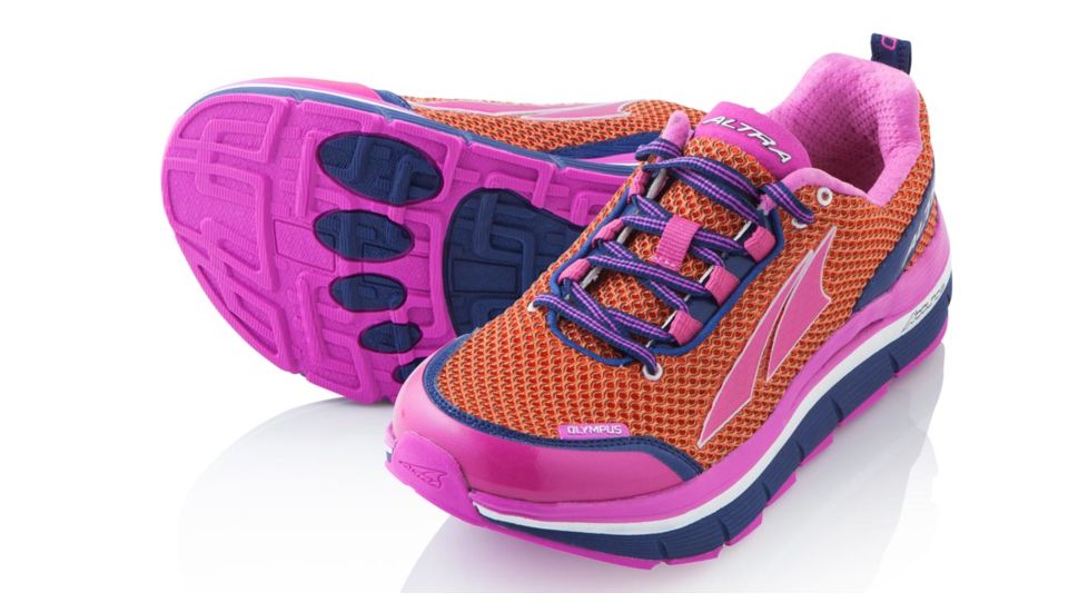 Altra Arrows Olympus Trail Running Shoe - Women's-Pink/Orange-Medium-7.5 US