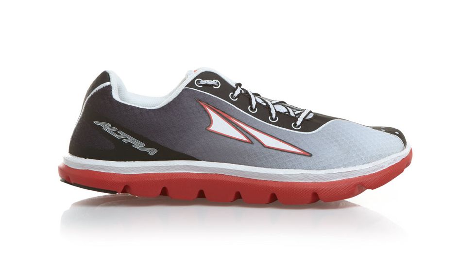 Altra Arrows One2 Road Running Shoe - Men's-Gray/Red-Medium-9 US