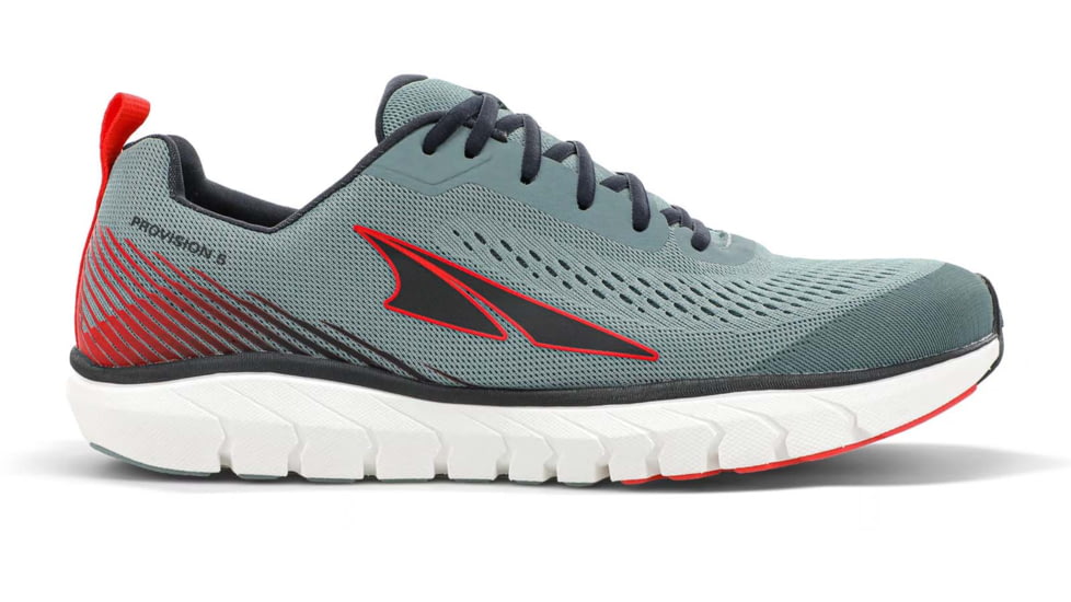 Altra Arrows Provision 5 Road Running Shoes - Mens, Light Gray/Red, 10.5, AL0A4VQJ229-10.5-MED