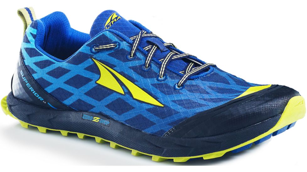 Altra Arrows Superior 2.0 Trail Running Shoe - Men's-Navy/Lime-Medium-11