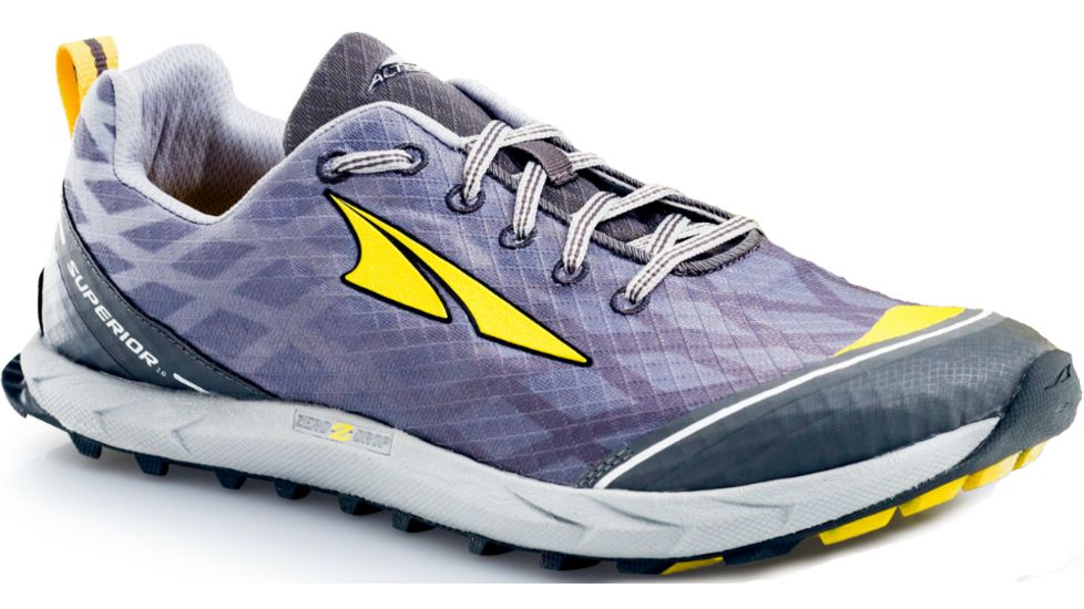 Superior 2.0 Trail Running Shoe - Mens-Silver/Cyber Yellow-Medium-13