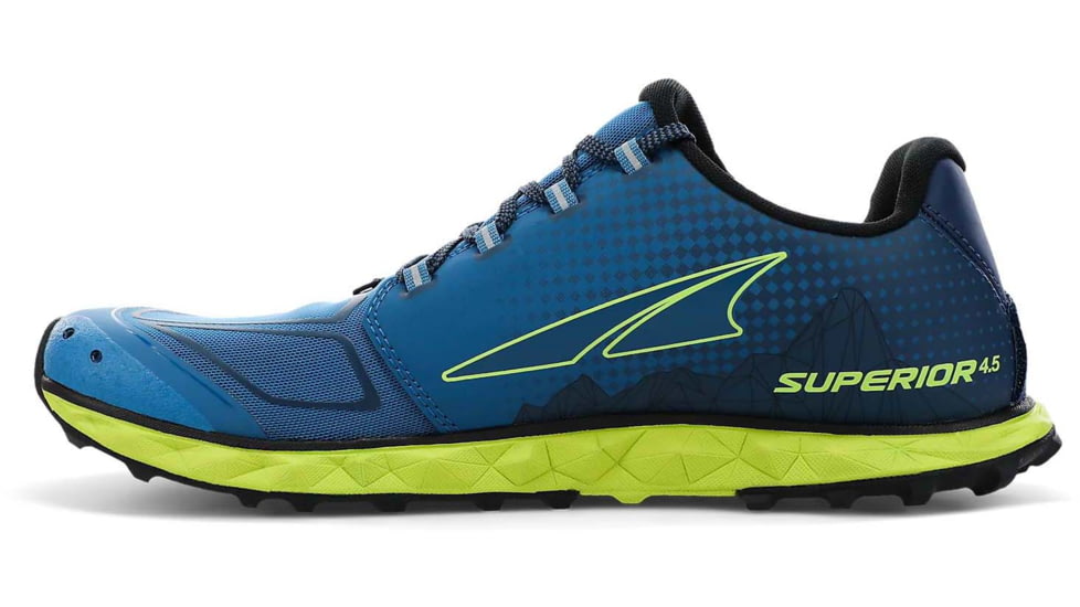 Altra Arrows Superior 4.5 Trailrunning Shoes - Mens, Blue/Lime, 11, AL0A4VQB431-11-MED