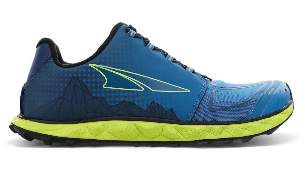 Altra Arrows Superior 4.5 Trailrunning Shoes - Mens, Blue/Lime, 11, AL0A4VQB431-11-MED